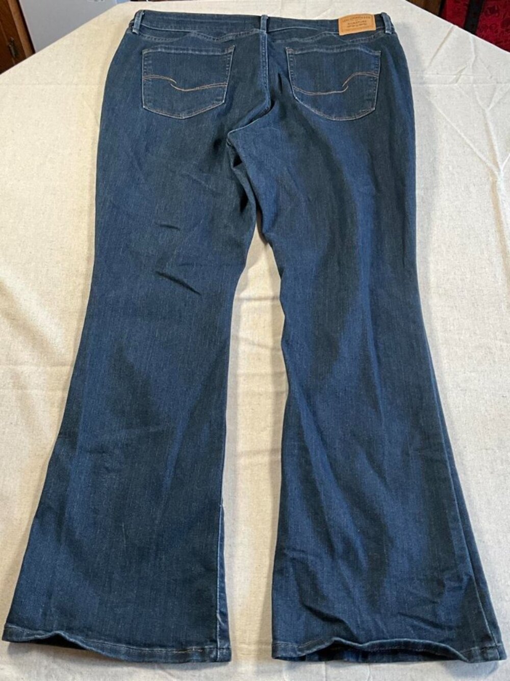 Womens Levi Strauss Signature Dark Wash Western Rodeo Bootcut Jeans(16M W33 L32 - Picture 9 of 10